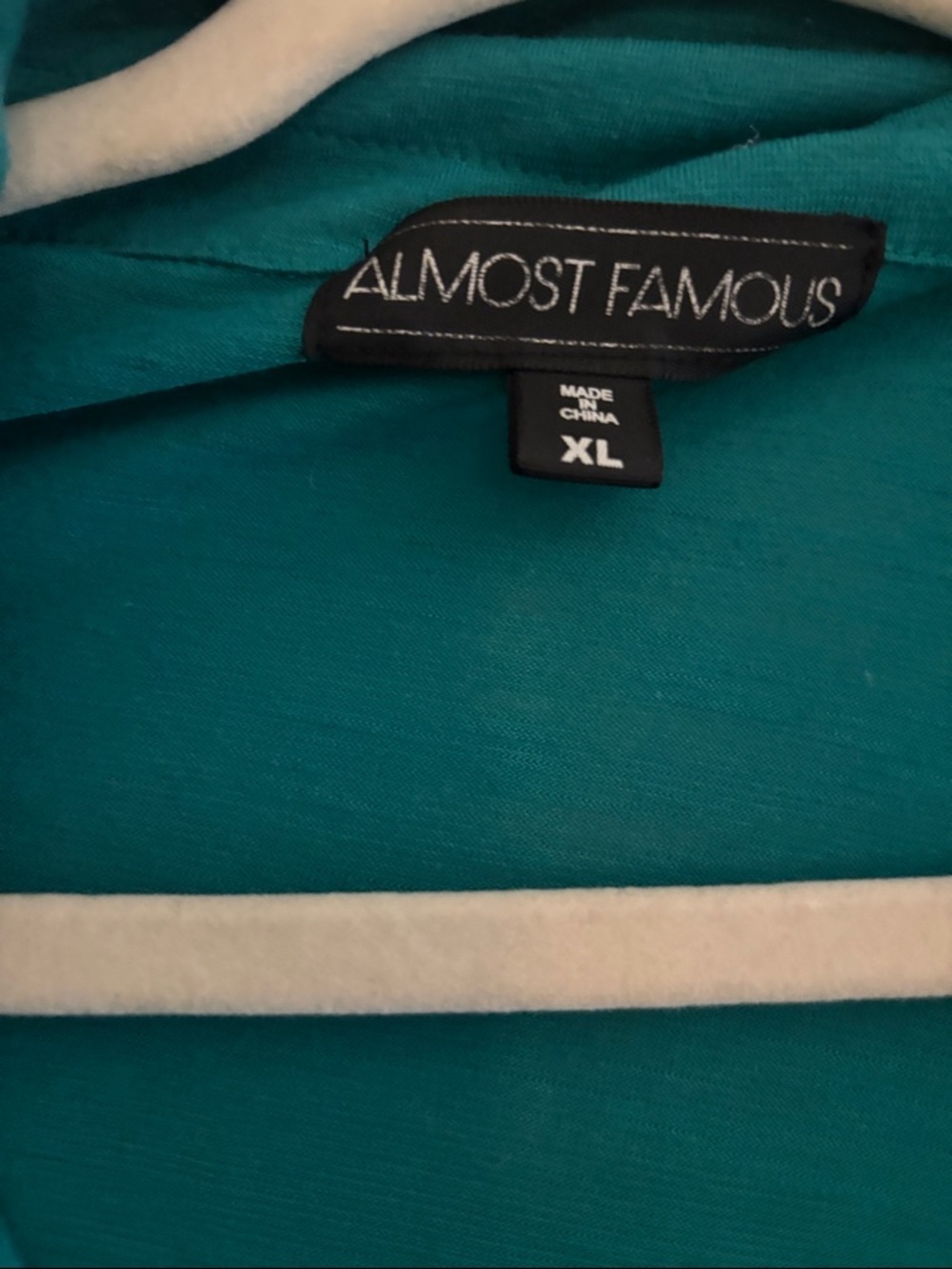 Almost Famous Teal Green Button-Down Blouse - Picture 2 of 3